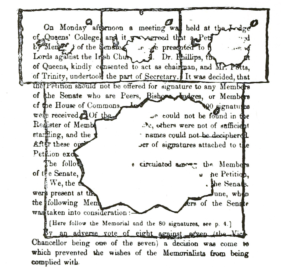 Historic illustration of a zigzag ‘fortification’ pattern seen during migraine aura.